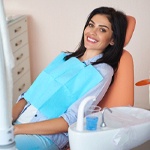 A young female waiting patiently to see her sedation dentist in Grapevine before undergoing a dental procedure