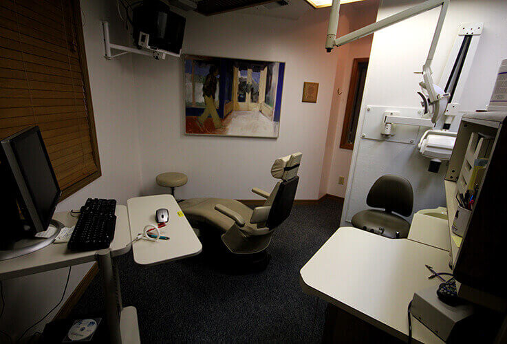 Rear View of Dental Examination room